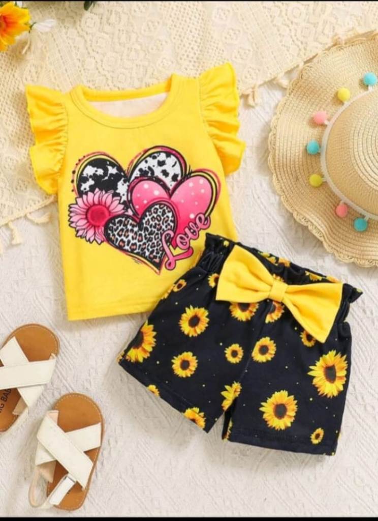 Baby Kids Girls T-Shirt Set
